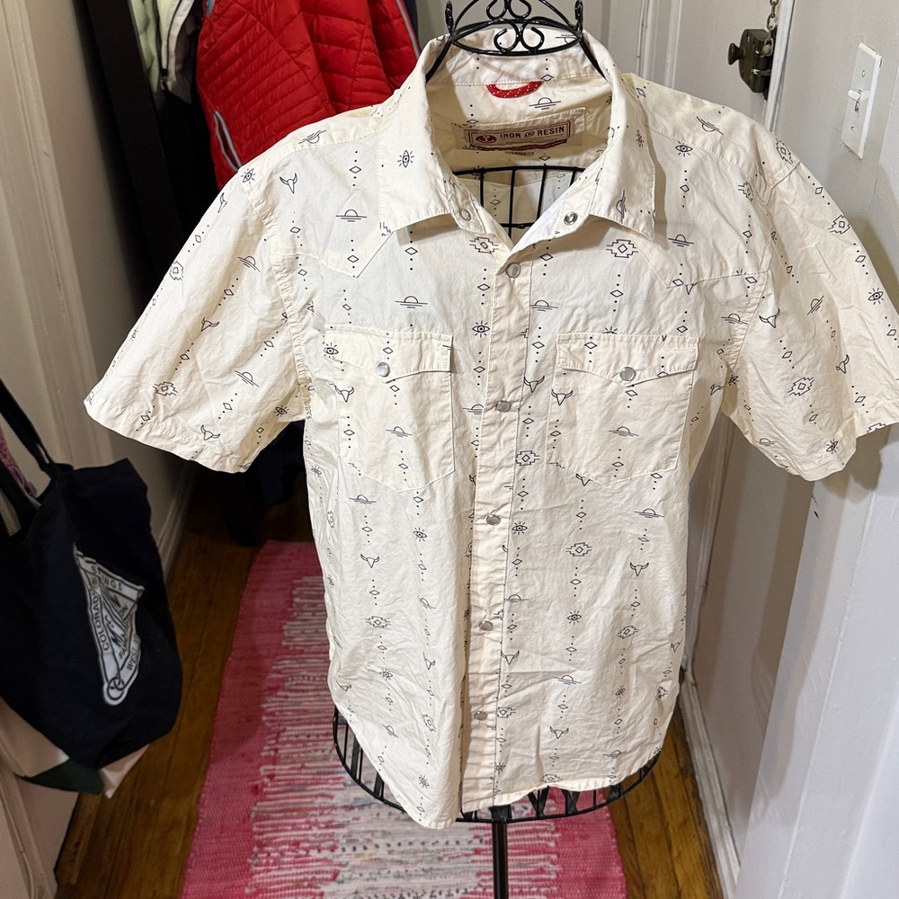 Iron & Resin western snap up Shirt